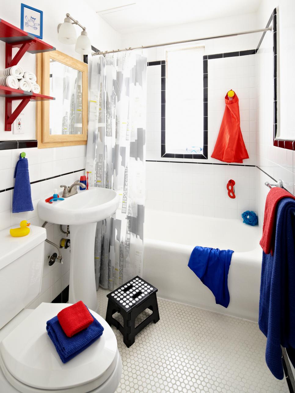 Superhero Inspired Boys  Bathroom  DIY