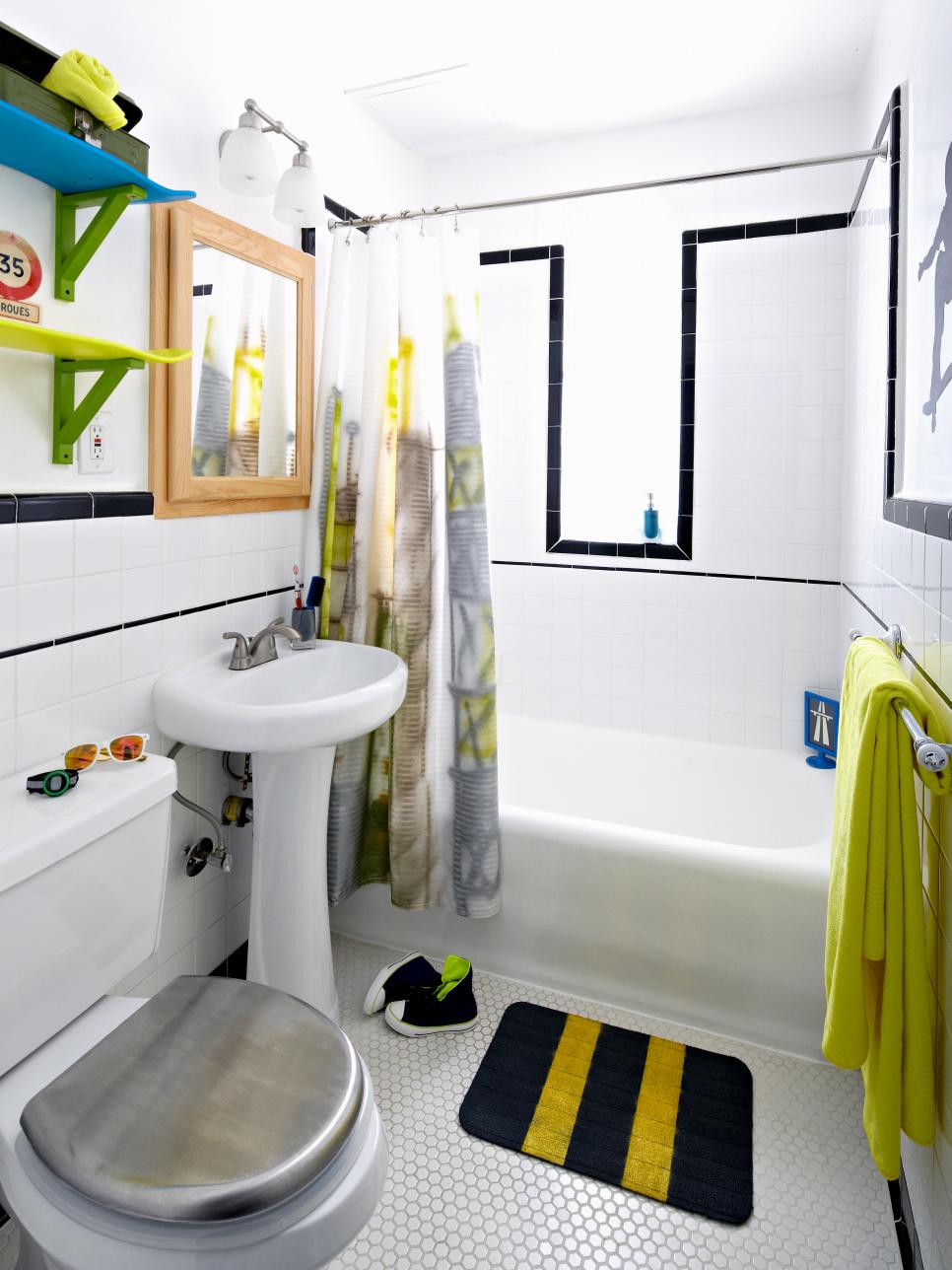 Boys' Skateboard-Style Bathroom | DIY