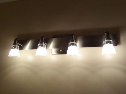 How To Replace A Bathroom Light Fixture, No Wire Vanity Lights