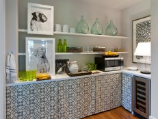 Butler's pantry of the HGTV Dream Home 2013 located on Kiawah Island in South Carolina.