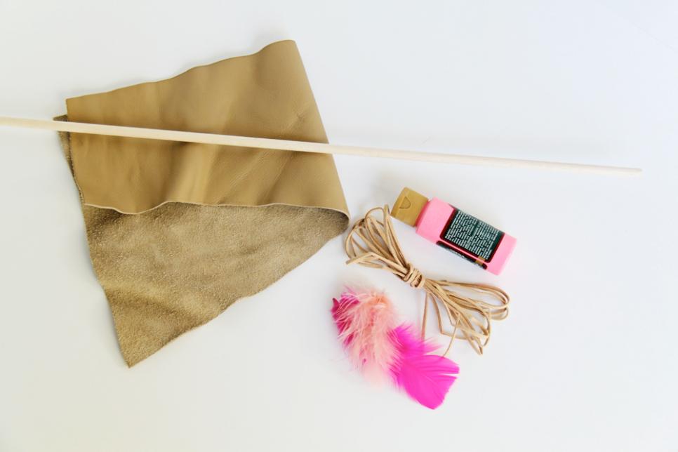 diy feather cat toy