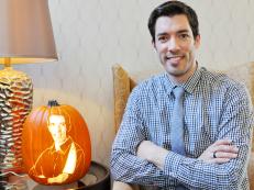 Drew Scott, HGTV show host of Property Brothers, helps Keene, New Hampshire compete for the 2012 title of most carved pumpkins against Highland, Illinois. Almost an exact replica, Drew's portraiture on a pumpkin brings him much pride as he continues his time as a special guest at Keene's pumpkin festival, as seen on HGTV