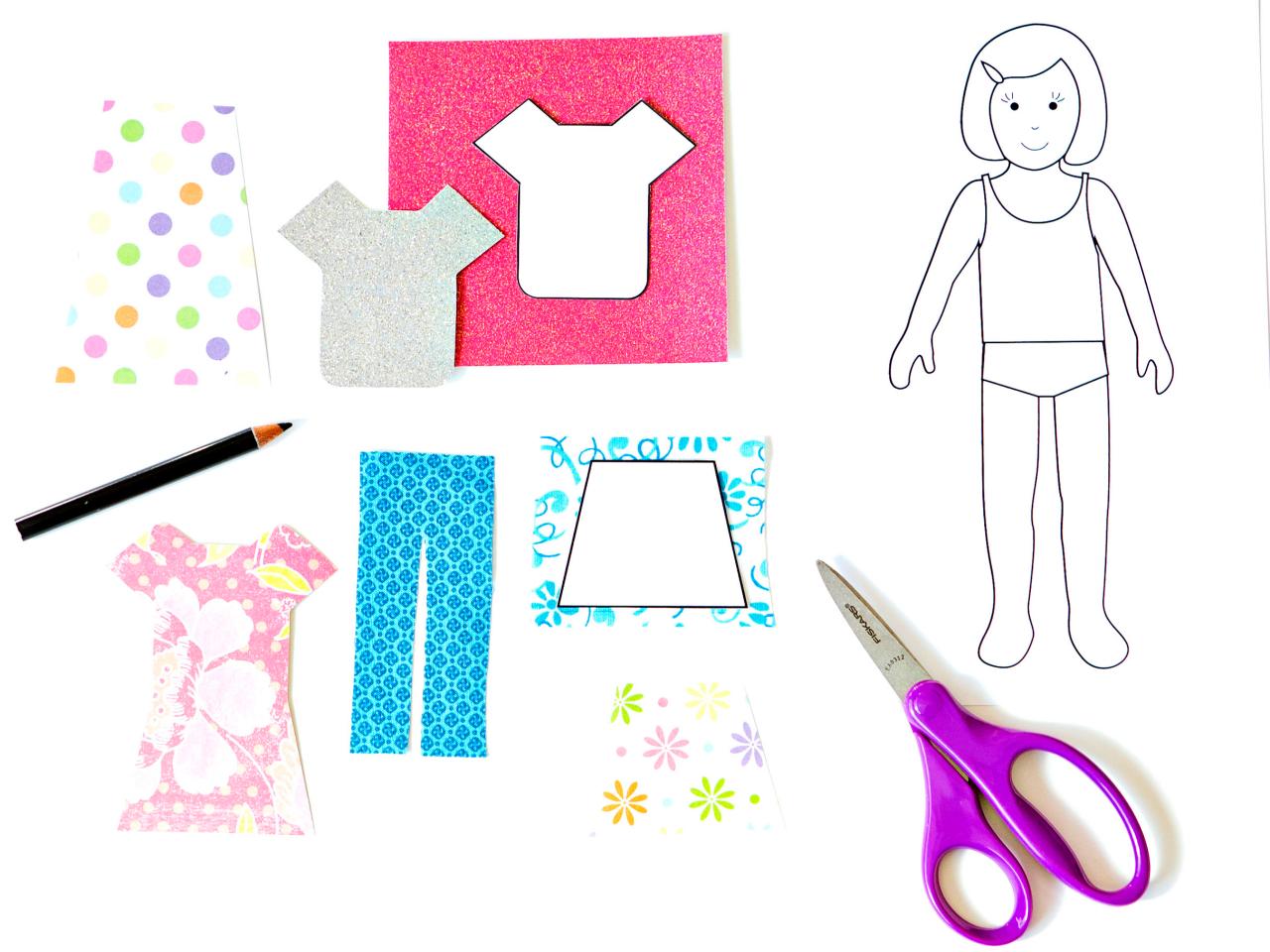 How To Make Paper Dolls With Downloadable Patterns How Tos Diy