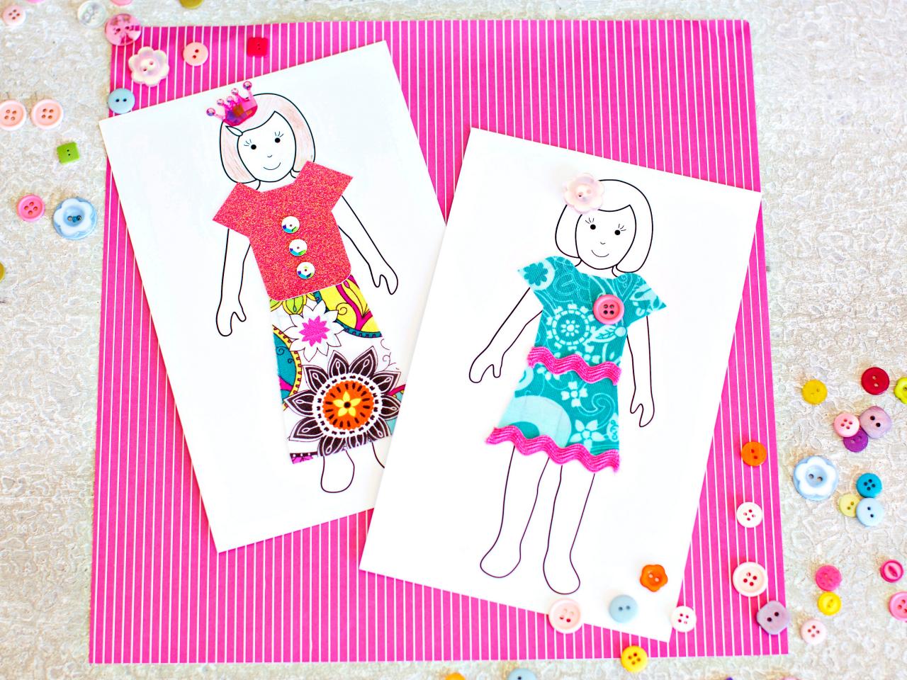 homemade paper dolls