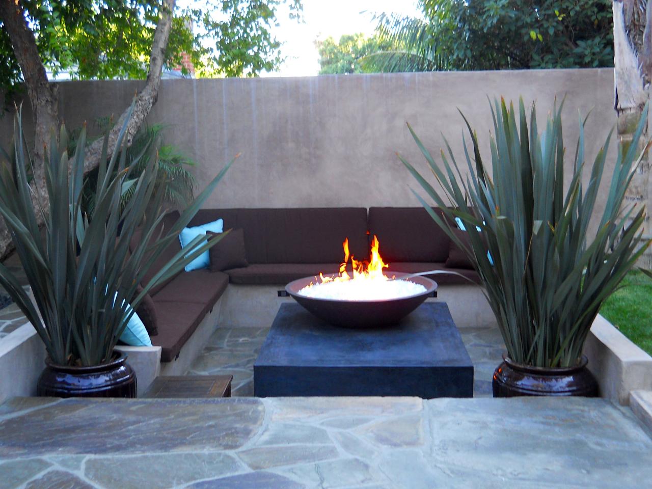 Fire features for backyards