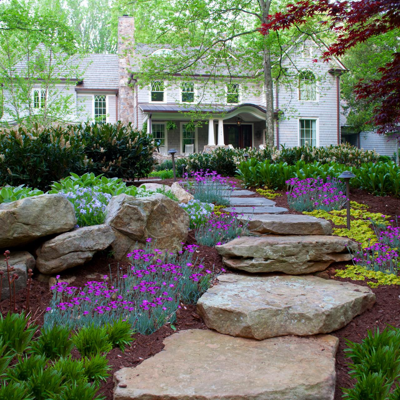Easy DIY Outdoor Stone Steps for Your Yard You'll Love