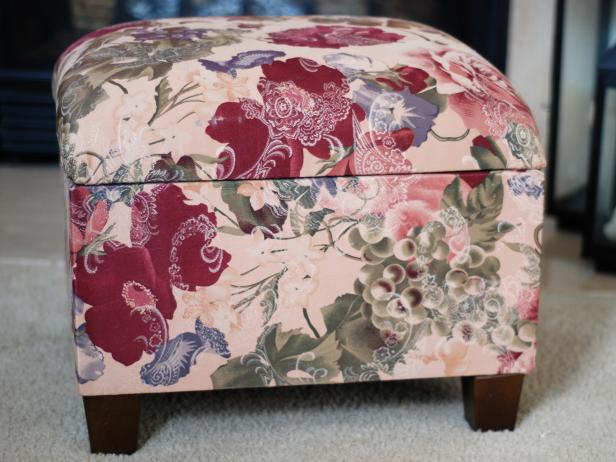 How To Re Cover An Upholstered Ottoman