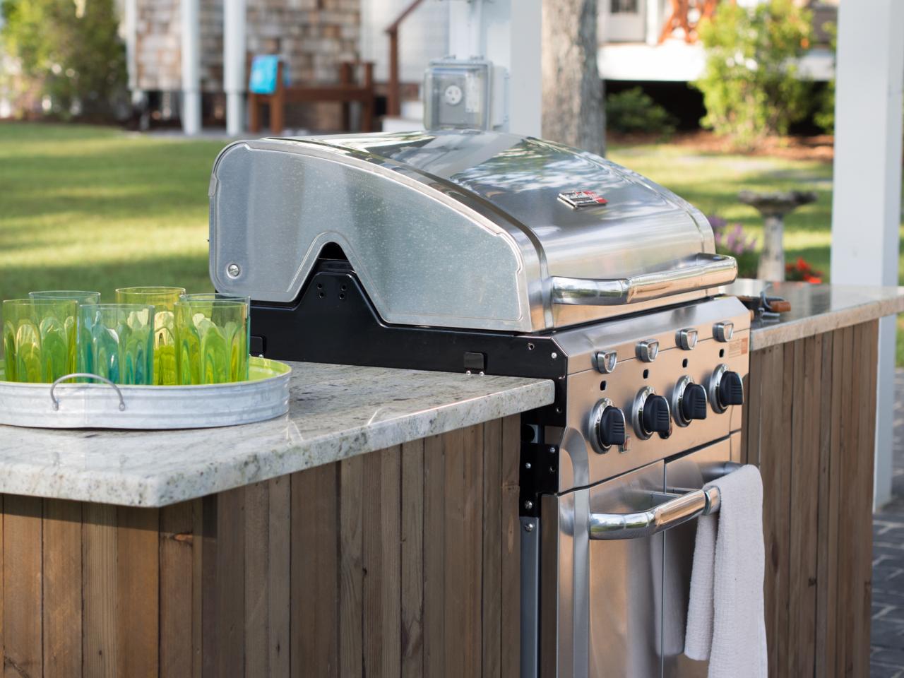 How To Build A Grilling Island, Build Gas Grill Surround
