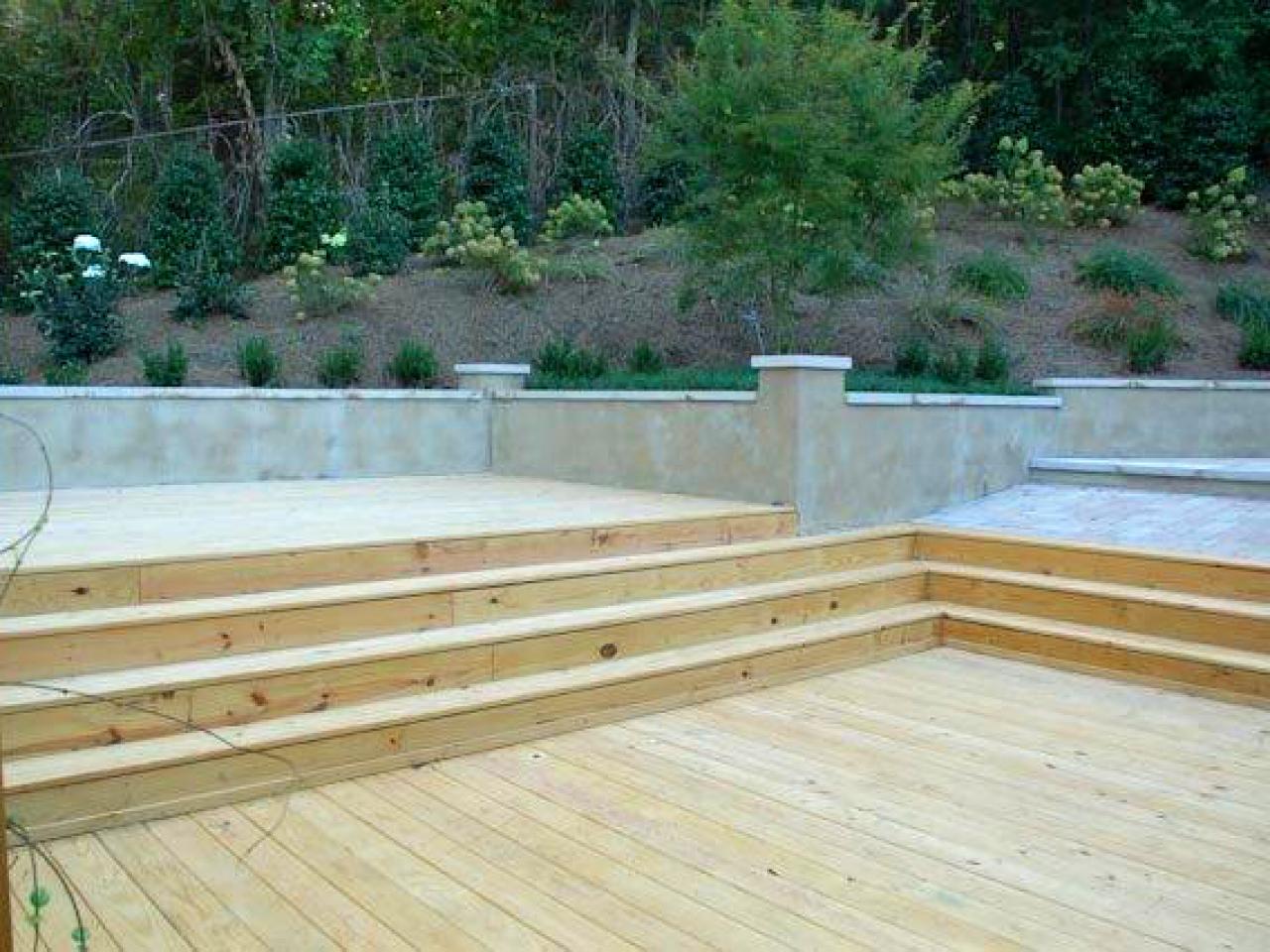 Sloped backyard deck ideas