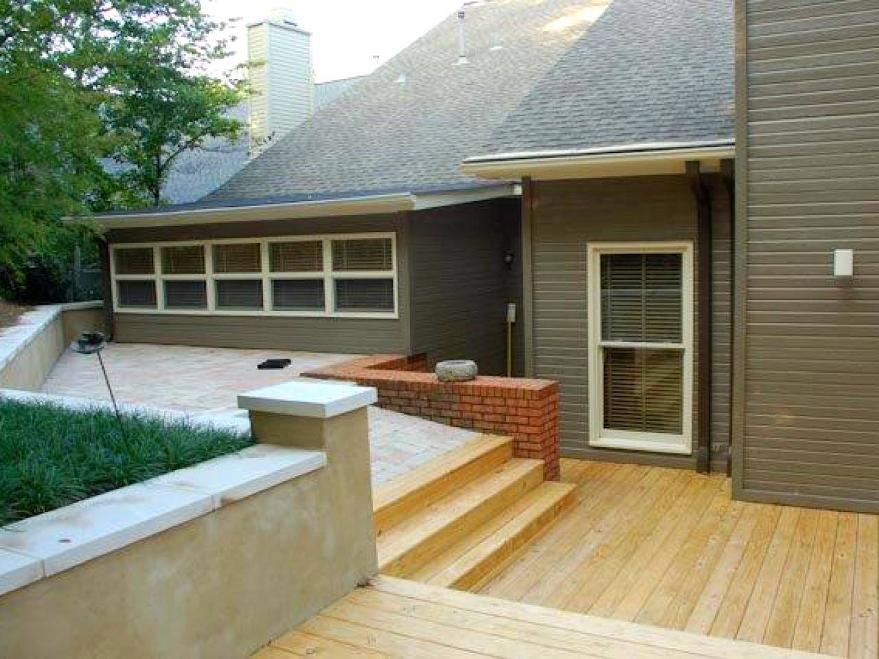 Sloped backyard before and after