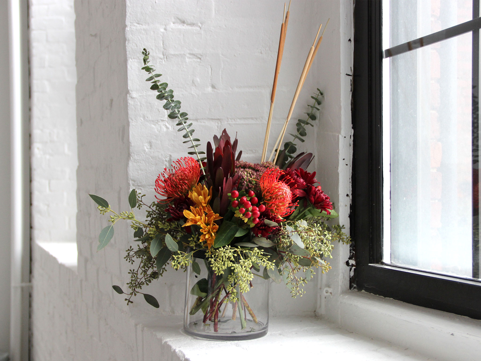 Flowers Bouquets Arrangement Vase Holder Plant Pot Table Centerpiece Decor 