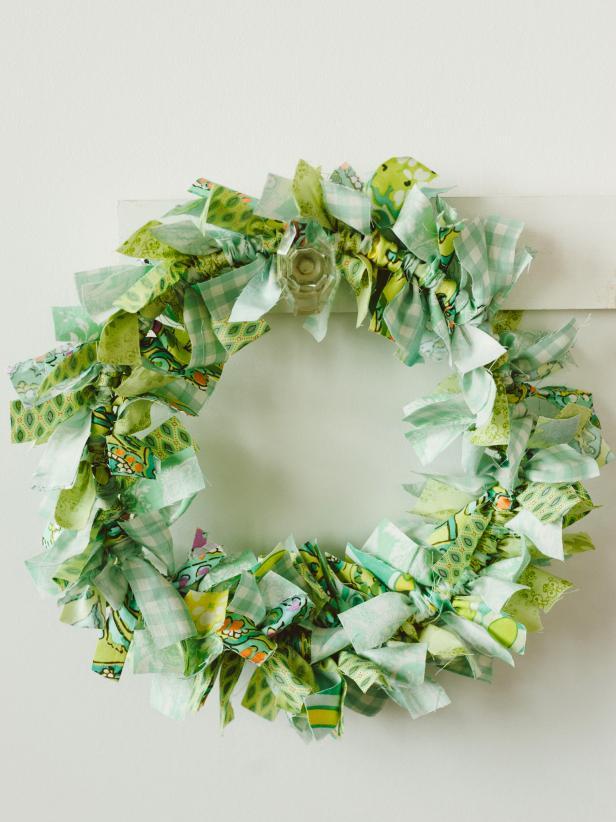 Homemade Charm Christmas Wreath