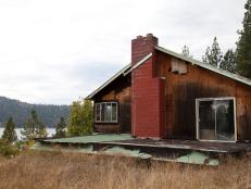 DIY Network’s Blog Cabin 2015, located near lake Coeur d’Alene in Idaho, before construction. 
