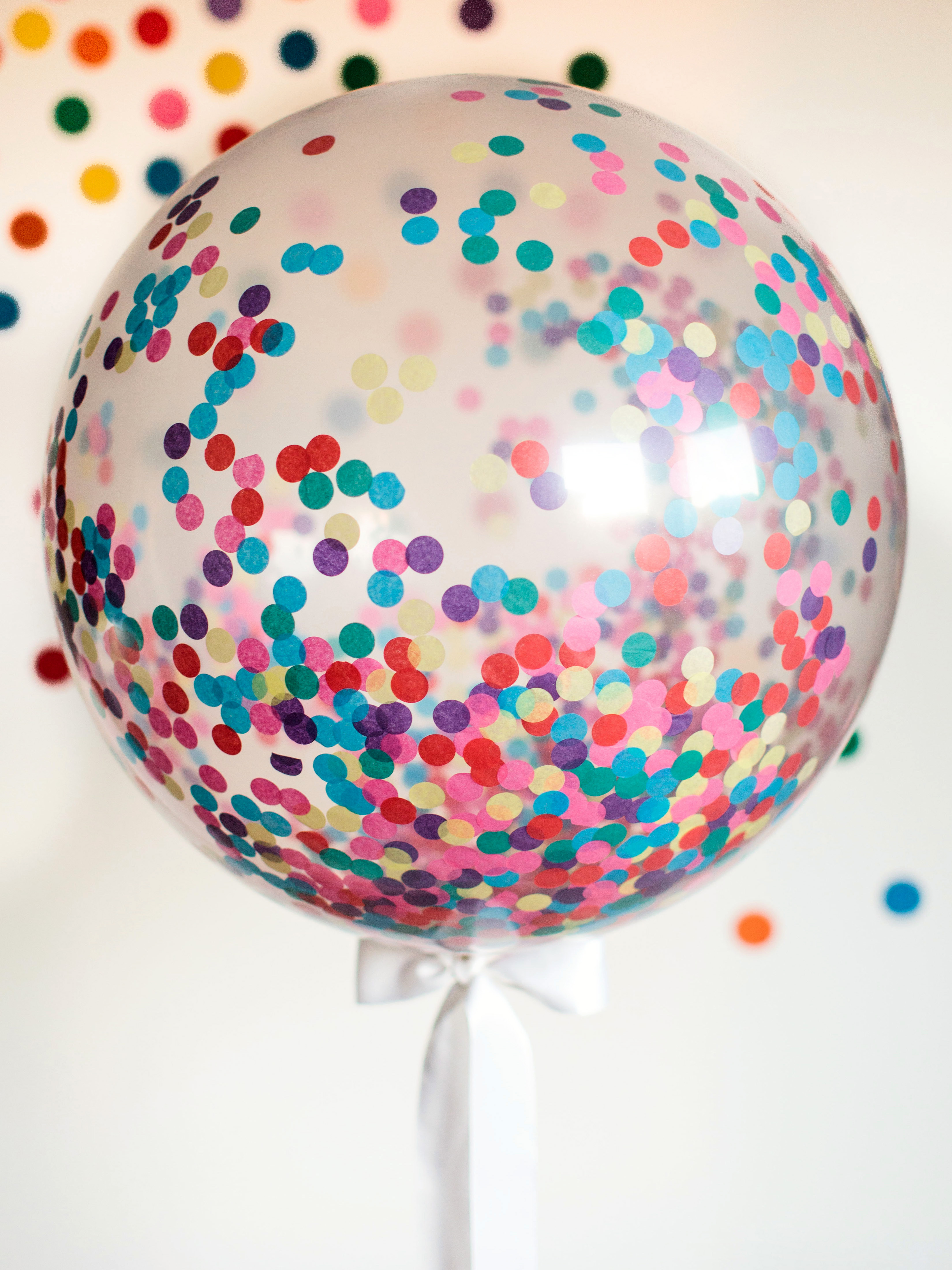 clear balloon ribbon