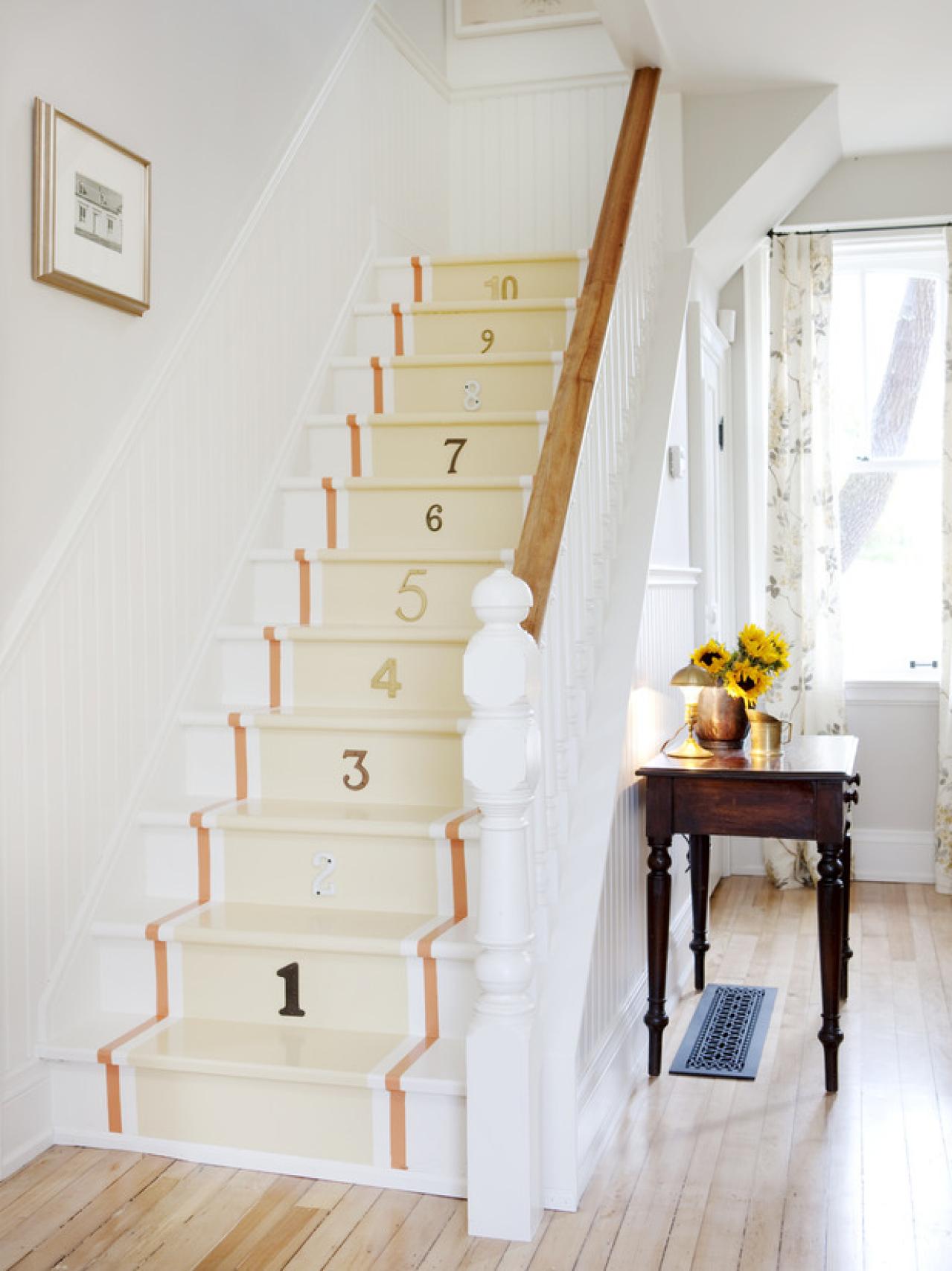 66 Unique Painted Stairs Ideas for Inspiration