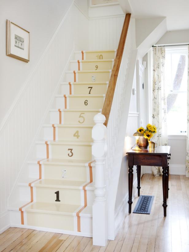 7 Painted Staircase Ideas | DIY typical house wiring colors 