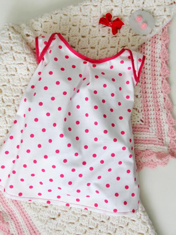 How to Sew a Knit Baby Dress with Free Pattern | how-tos | DIY