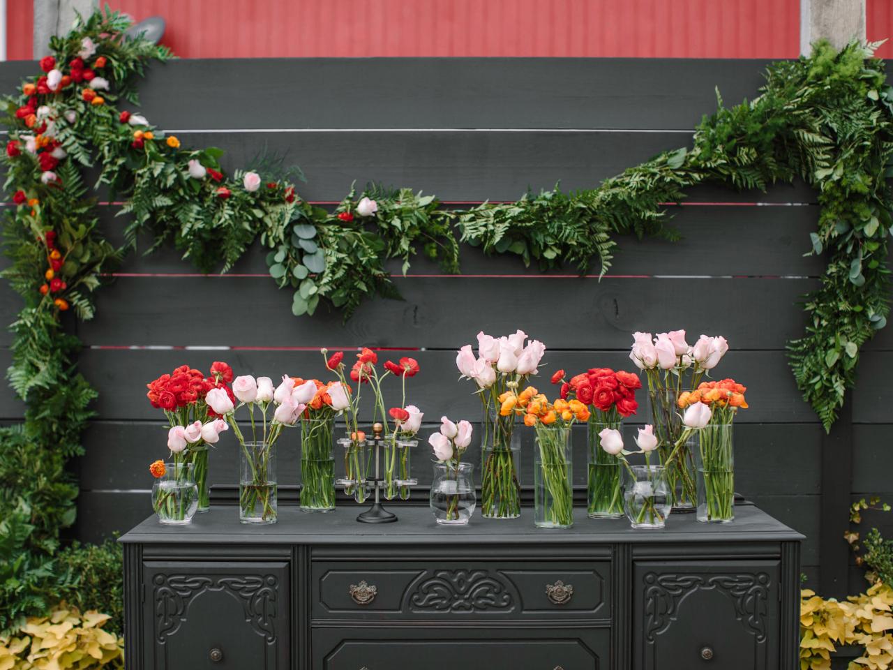 how to make a flower garland at home