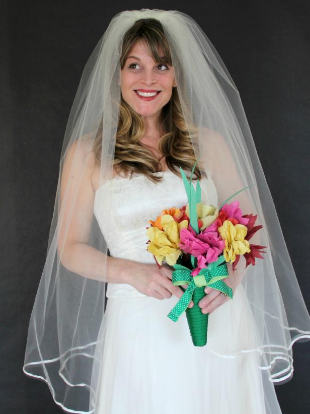 bride in veil