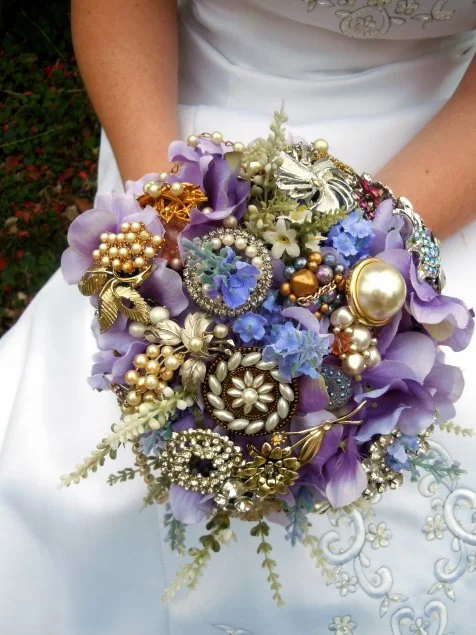 How to Make a Wedding Bouquet Out of Jewelry | HGTV