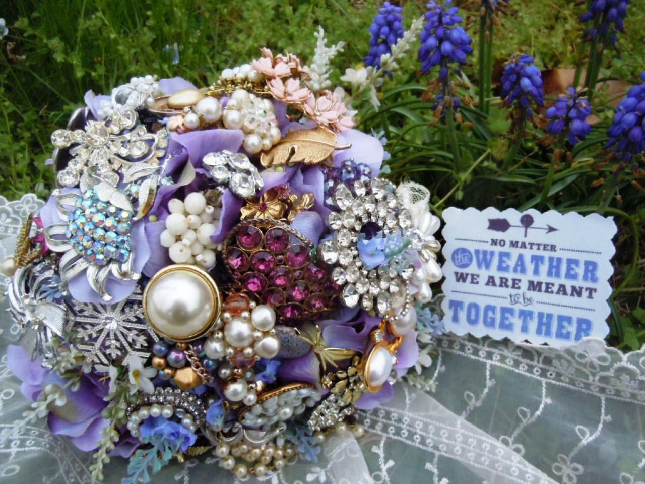 Wedding Bouquet Out Of Jewelry