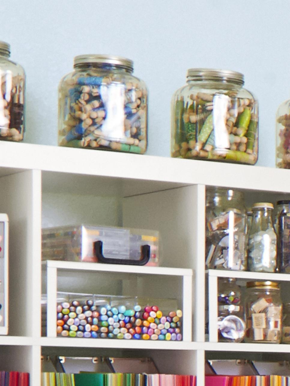 12 Creative Craft or Sewing Room Storage Solutions | DIY