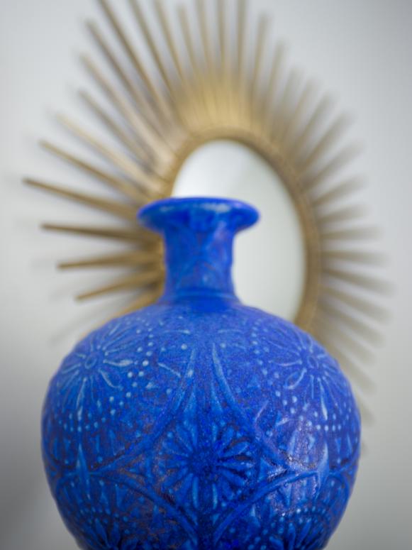 Blue Vase with Mirror