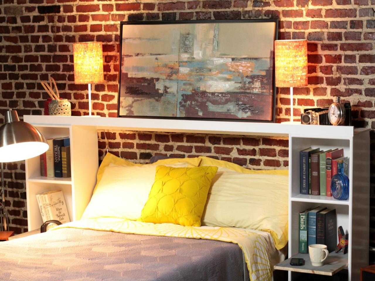 Headboard Out Of Storage Crates, How To Make A Bookcase Headboard