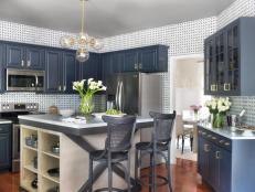 Kitchen With Marble Tile 
