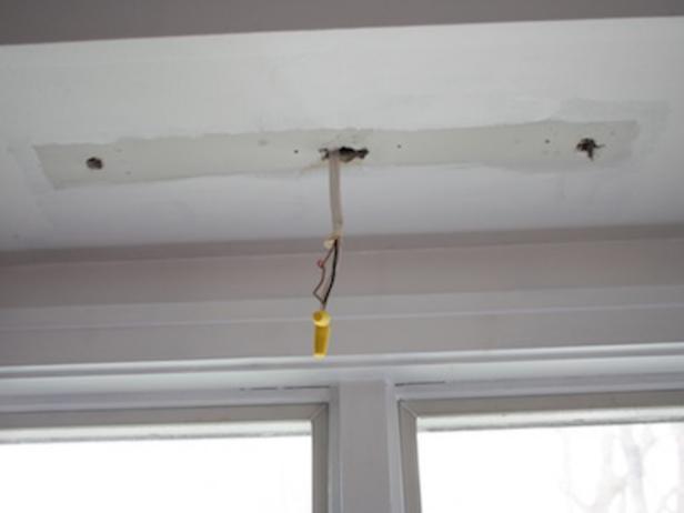 How To Install A Kitchen Pendant Light, Patching Ceiling Around Light Fixture