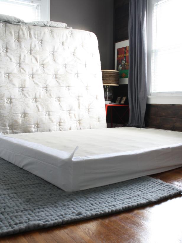 Cover Your Boxspring With an Easy Fabric Wrap | how-tos | DIY