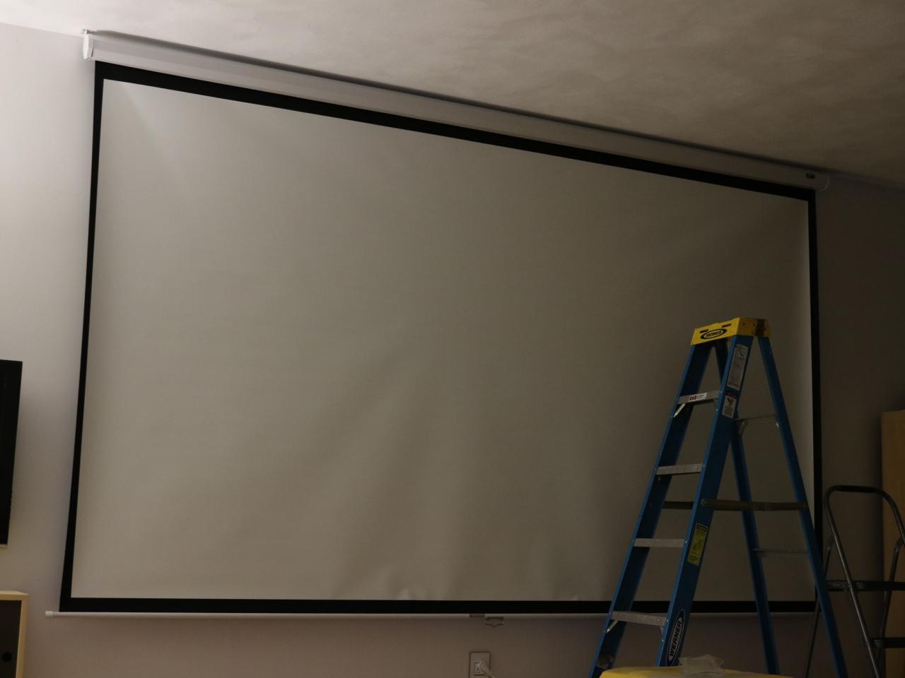 Learn How To Install A Media Room Projector Screen How Tos