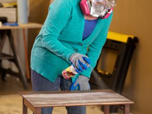 DIY Table Refinish--Spray Paint Style