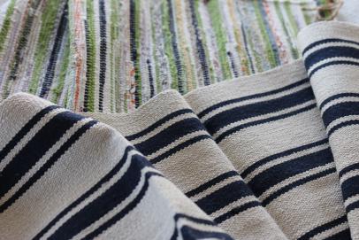 DIY Recover Chair Cushions With Rag Rugs