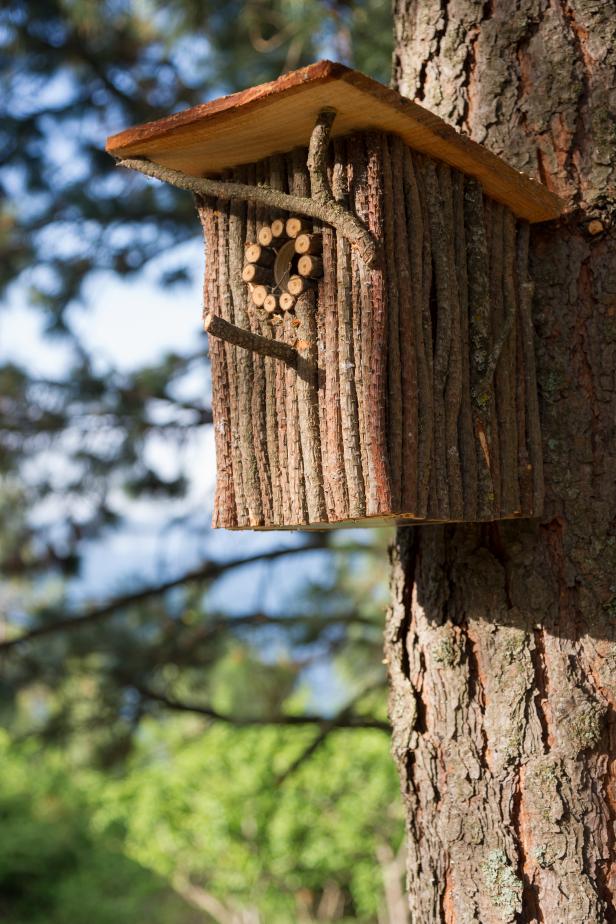 Thoughtful details, like this custom bird house, invite feathery friends to enjoy Blog Cabin 2015. 