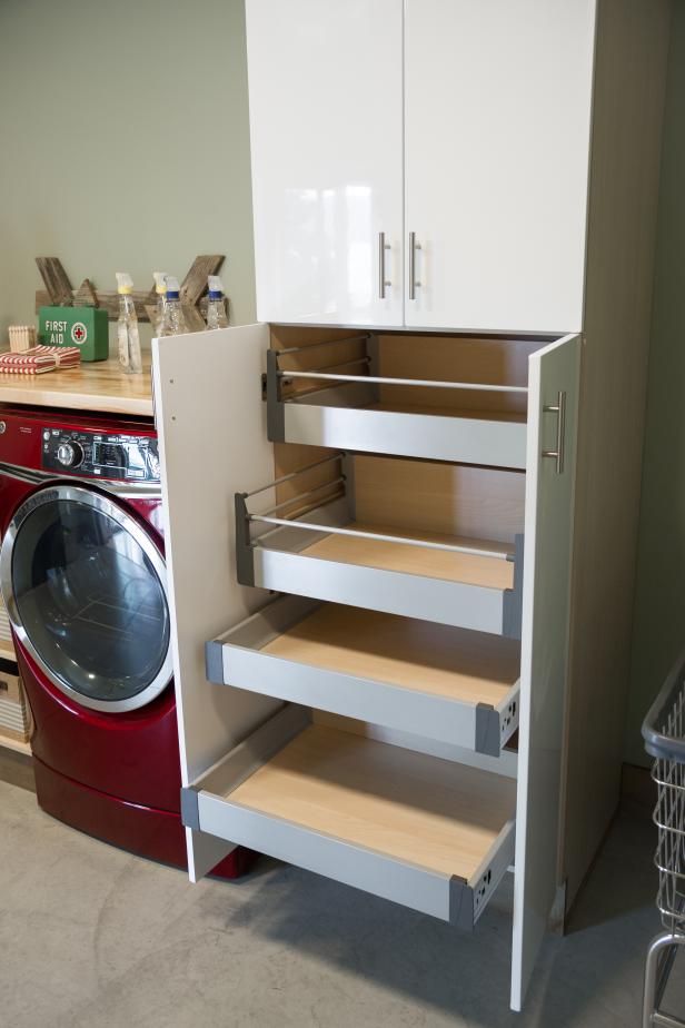 Sliding Drawers in Cabinet | DIY