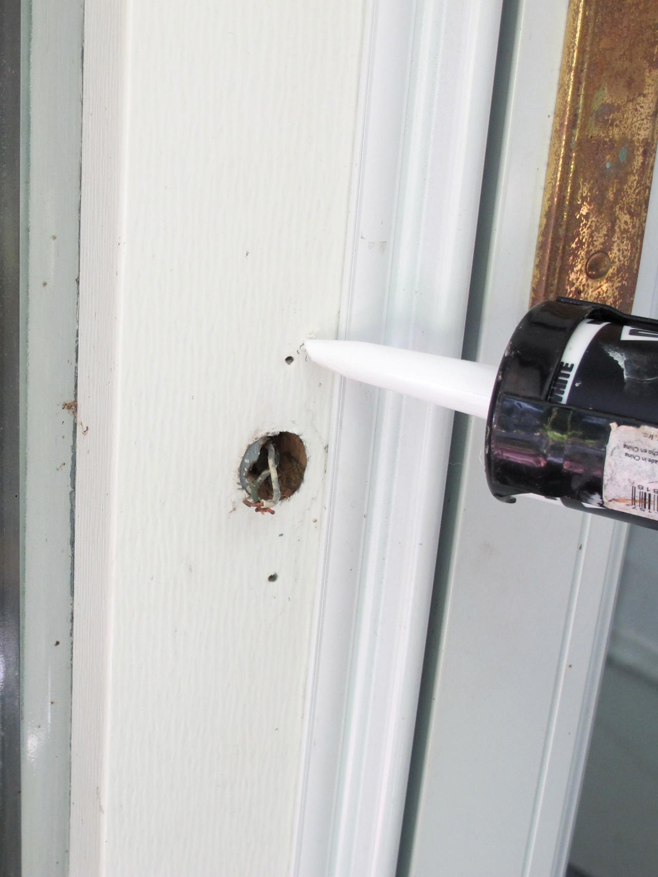 How To Cover Up A Hole From An Old Doorbell - A Pictures ...