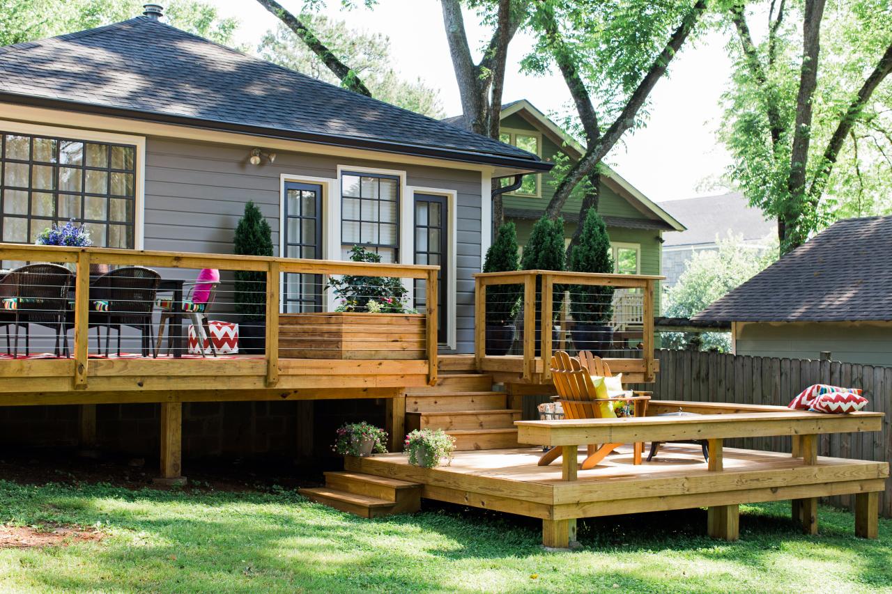 Modern Small Two Level Deck Designs with Epic Design ideas