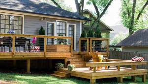 Two-Tier Backyard Deck