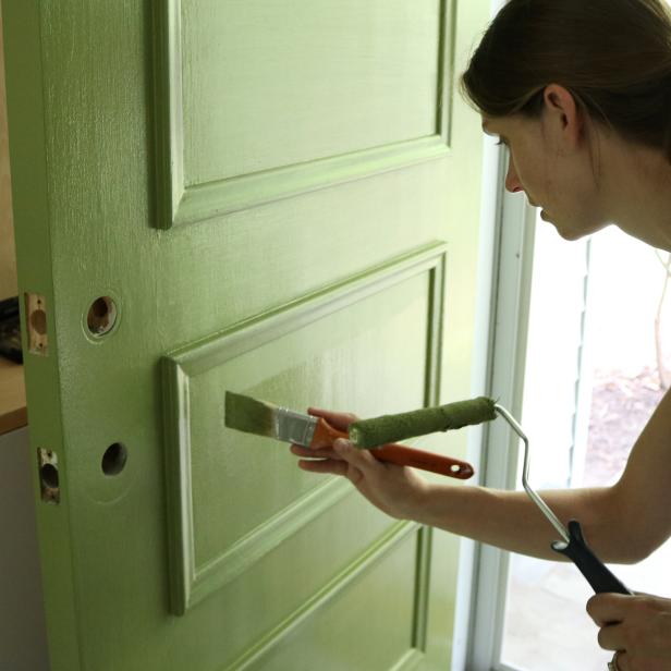 Learn How to Paint Your Front Door | how-tos | DIY