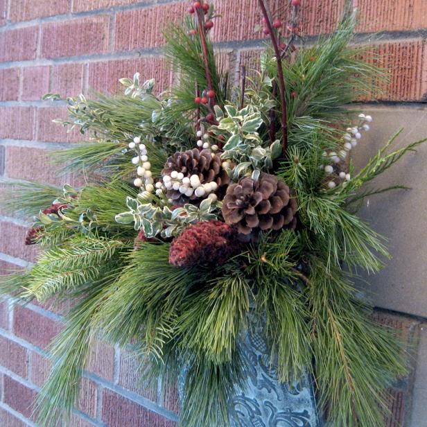 Winter Container Garden Wall Hanging