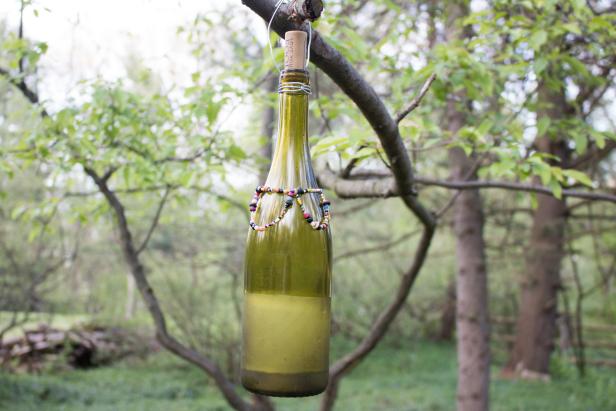 Make a DIY wine bottle wasp catcher.