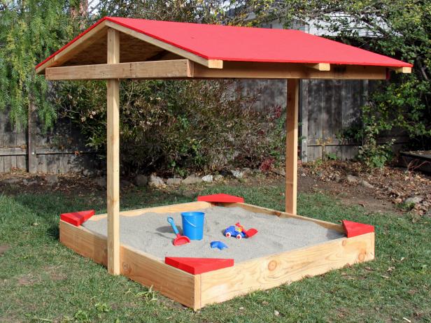 How To Build A Covered Sandbox - How To Build A Wooden Sandbox With Seats