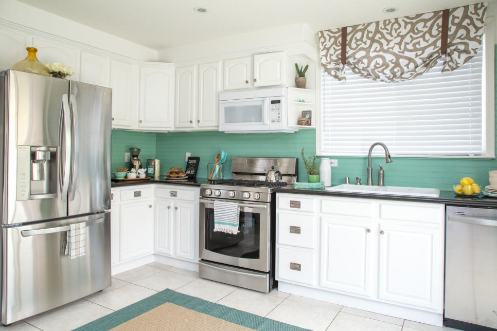 Low Cost Kitchen Makeover In A Coastal Style Diy