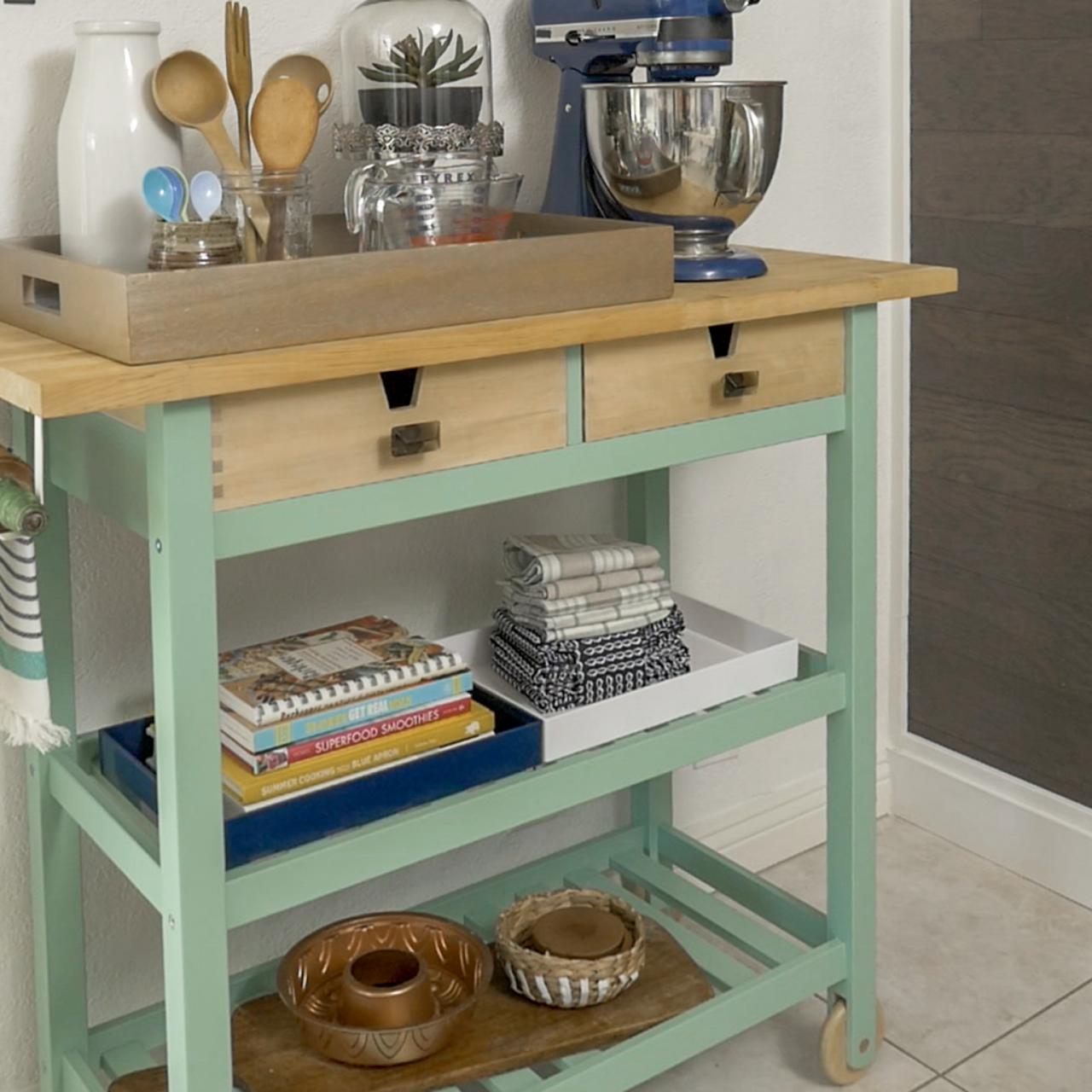 How to Trick-Out a Rolling Kitchen Cart