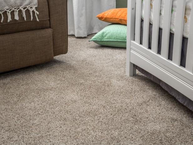 A Soft Landing:

A clean carpet that is soft enough for babies to play on yet tough enough to withstand wear and tear from toddlers can be an invaluable addition to a baby-proofed nursery. A strong water and stain resistant underlayment may save money and frustration over the years.