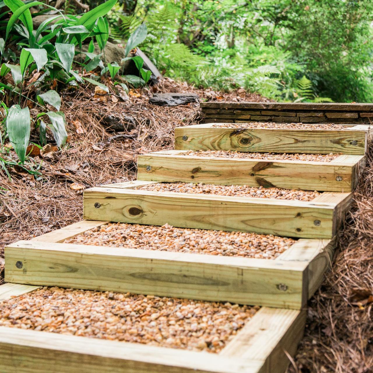 How to Cut Steps Into a Dirt Slope