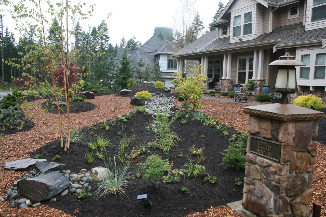 How To Build A Rain Garden Diy, Diy Drought Resistant Landscaping Mulch