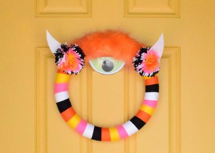 Conjure Up a Friendly Monster Wreath