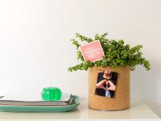 DIY Cork Planter for Mothers Day